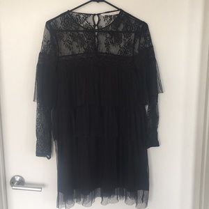 ZARA BLACK LACE DRESS
